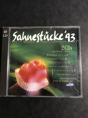 SAHNESTÜCKE '93 DIE 32 BESTEN INTERNATIONALEN HITS - 2 CDs Zustand Gut  @403