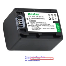 Kastar Replacement Battery for Sony NP-FH70 & DCR-DVD103 DCR-DVD105 DCR-DVD106