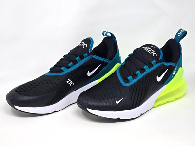 Nike Air Max 270 GS Size 7Y Womens 8.5 Black White Teal Shoes 943345-026 NBY
