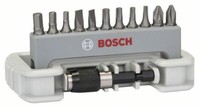 Bosch Schrauberbit-Set Extra-Hart, 11-Teilig, Ph, Pz, T, S, Hex, 25 Mm,Bithalter