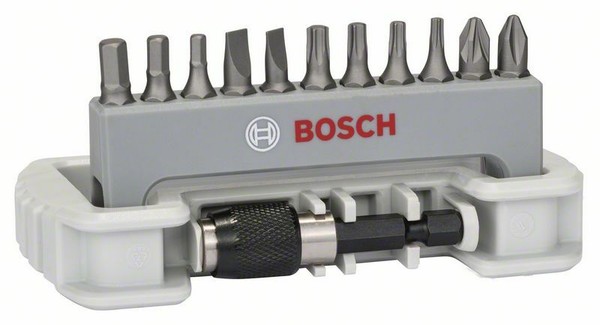 Bosch Schrauberbit-Set Extra-Hart, 11-Teilig, Ph, Pz, T, S, Hex, 25 Mm,Bithalter-image
