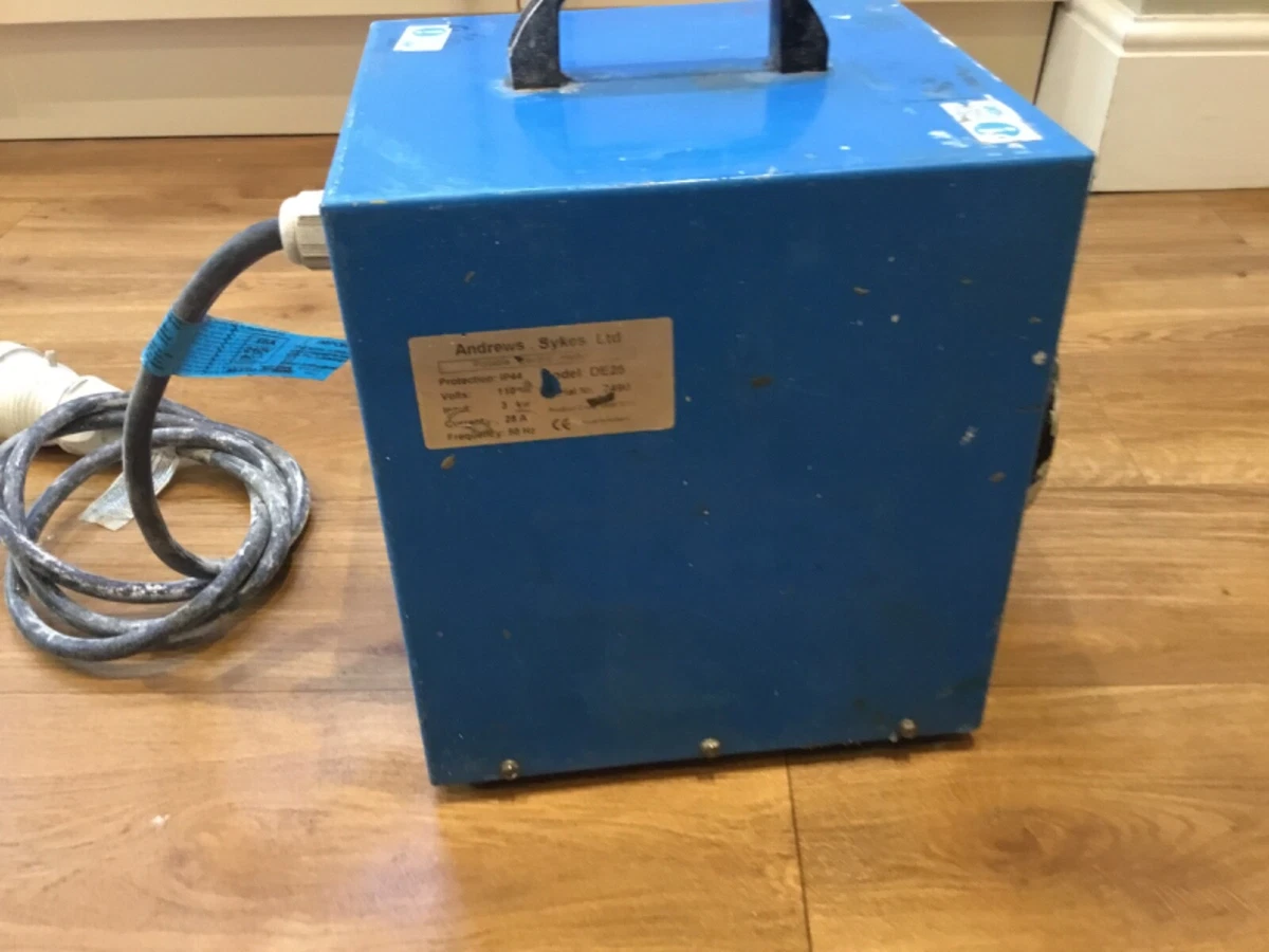 Andrew Sykes Portable Electric Heater 110v , 3kW Heater ( DE25, industrial)  | eBay