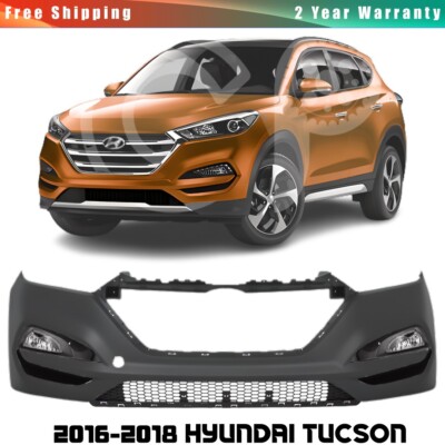 Front Bumper Cover Fascia & Lower Grille For 2016-2018 Hyundai Tucson