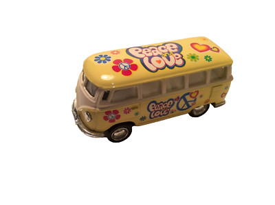 1Kinsmart 962 Yellow Volkswagen Classical Bus Peace