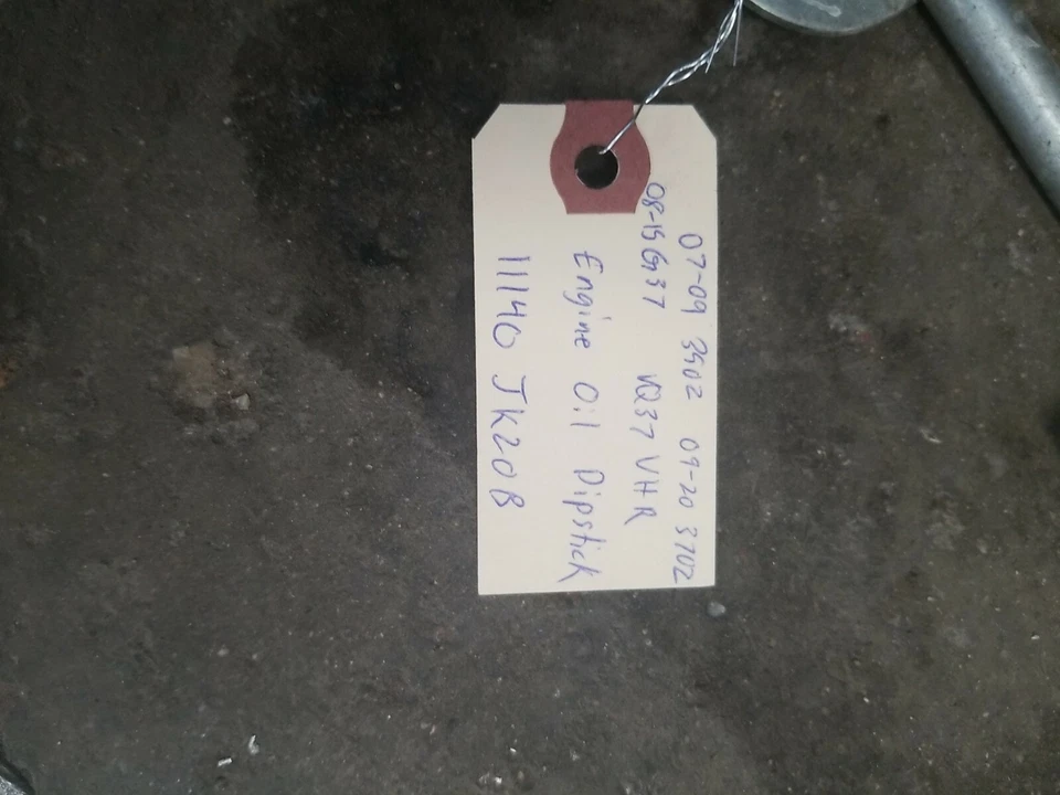 07-15 Varilla de medición de aceite de motor Nissan 350Z 370Z Infiniti G37 Q50 VQ37VHR 11140-JK20A Foto 2 de 3