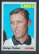 1970 Topps #92 GEORGE CULVER St. Louis Cardinals ~ NM-MT+