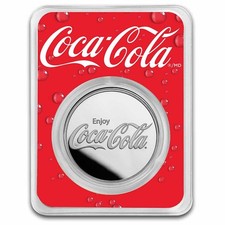 Coca-Cola® 1 oz Silver Struck Round (in TEP) 88.46 per troy oz