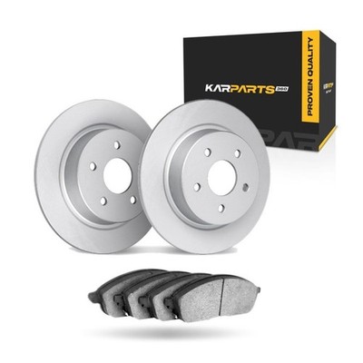 For Mitsubishi Lancer 2008-2016 Brake Rotor Set | Rear | Cast Iron Rotor | 5 Lug