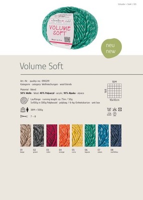 ABVERKAUF!! Schoeller & Stahl Volume Soft 50g  Multicolor Garn Stricken Alpaka