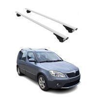 DachträGer GrundträGer FüR Skoda Roomster 2006-2015 75Kg Stahl Silber 2 Tlg