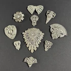 Lot Vintage Estate Rhinestone High End Dress Clips & Brooches Costume Jewelry