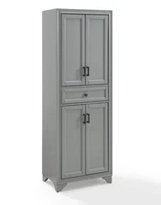 Crosley Kitchen Cabinet - Tara Blue Solid Wood Storage Cabinet with Doors