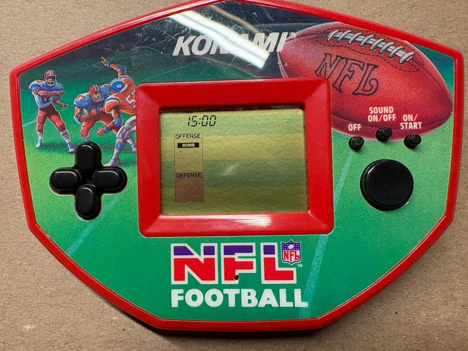 Vintage Rare Konami NFL Football Hand Held 1992 Tested Working - image 3 of 3