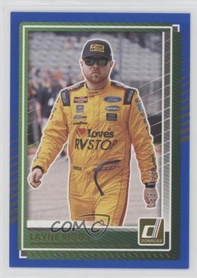2025 Panini Donruss NASCAR Blue 185/199 Layne Riggs #65 2zr