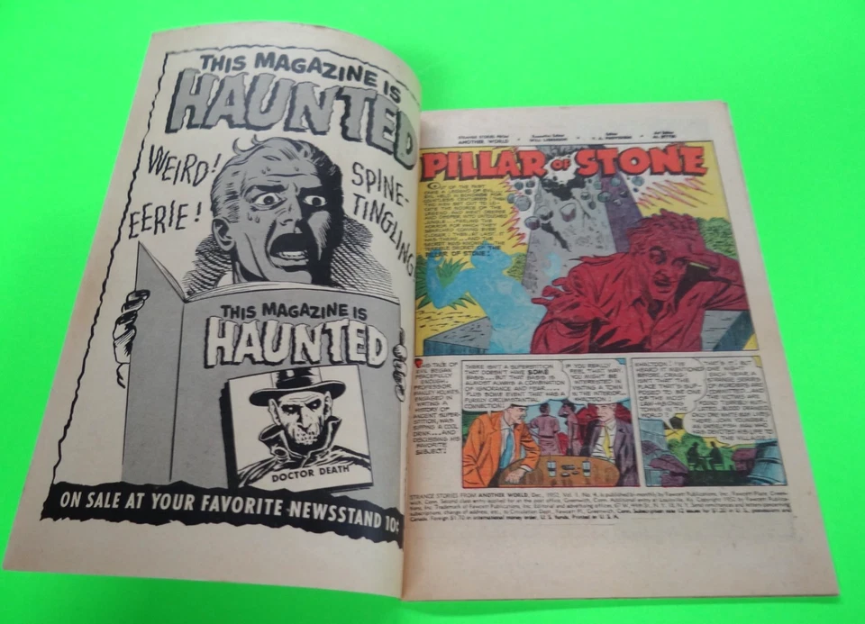 Strange Stories  From Another World #4 FN Classic Pre-Code Fawcett Horror 1952 - Image 2 of 4