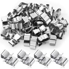 Zhengmy 50 Pcs Trailer Frame Wire Clips Stainless Steel Metal Cable Clips  22.5