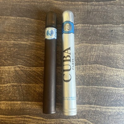 Cuba Paris Cologne Cigar Bottle With Tin No Lid 1/3 Liquid Left