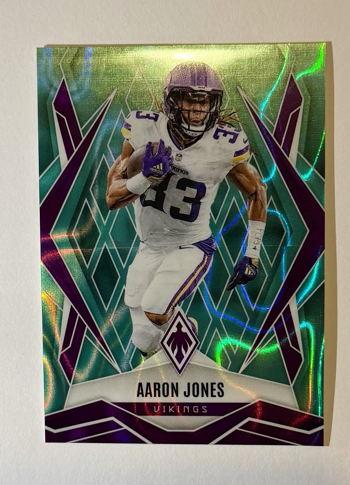 2025 Panini Phoenix Aaron Jones #85 Teal Lava /175 Minnesota Vikings 🔥