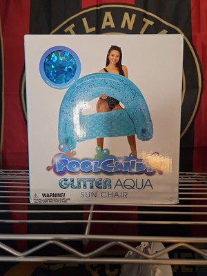PoolCandy Glitter Aqua Sun Chair