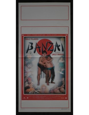 locandina BANZAI paolo villaggio fantozzi in giappone vanzina B469