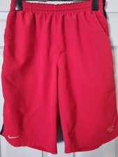 Nike R10 Ronaldinho Red Shorts Size Large Elasticated Waist With Draw String