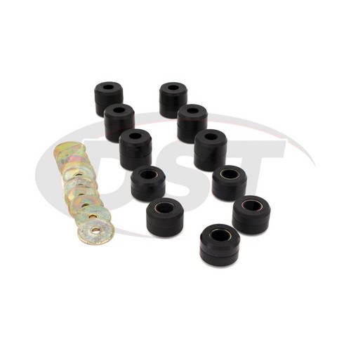 Prothane Body Mount Kit For Jeep Wrangler 1997-2006 | Black