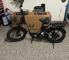 Caroma E bike , K model, Black colour, Large size with 330LB capacity, Back seat