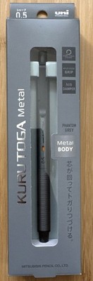 UNI KURU TOGA METAL Body Mechanical Pencil 0.5mm Phantom Grey M5-KH Made Japan