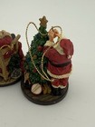 Norman Rockwell Celebration of Santa Ornaments 1994 Hamilton Collection Pair — photo 8