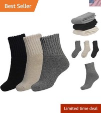Cozy Women's Boot Socks - Thick Mix-Color Winter Crew Socks Gift Set