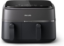 Image of Philips 3000 Series Dual Basket Air Fryer 9L Large Family Black