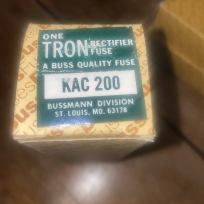 BUSS BUSSMANN TRON KAC 200  Rectifier Fuse 35 AMP 250V