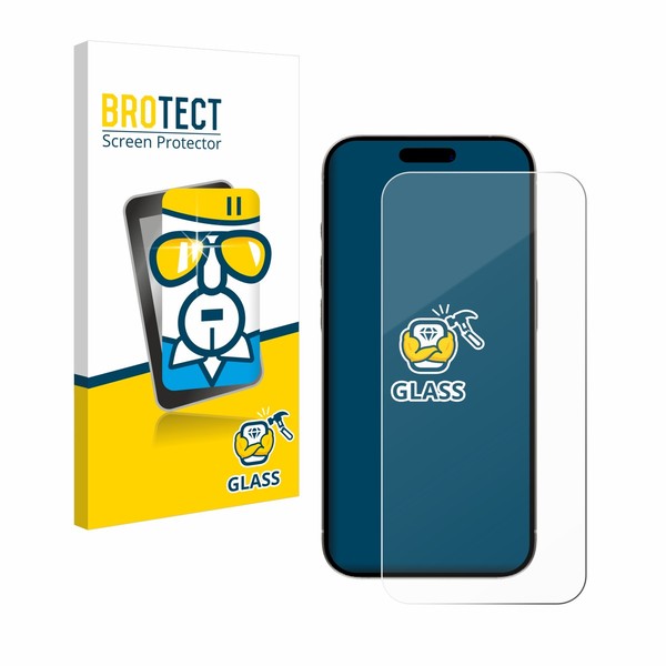 Schutzglas Panzer FüR Apple Iphone 15 Pro 9H Display Echt Glas-image