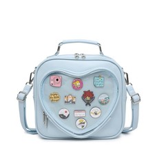 Ita Bag Multi-Purpose Backpack Crossbody Heart Purse Kawaii Pin Display with ...