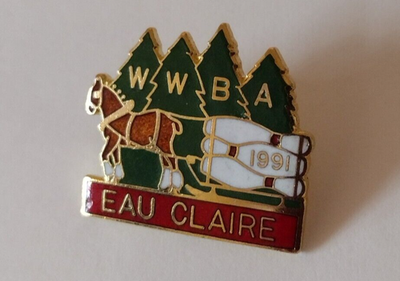 #ad WWBA 1991 Eau Claire Bowling Lapel Pin $12.85