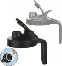 Mason Jar Pour Spout Lid 2 Pack Plastic Mason Jar Lids Regular Mouth with Handle