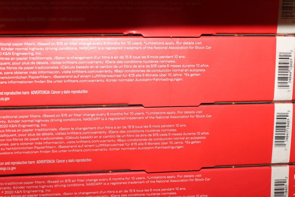 (6-Pk) Filtro de aire de repuesto K & N 33-2287 Foto 3 de 3