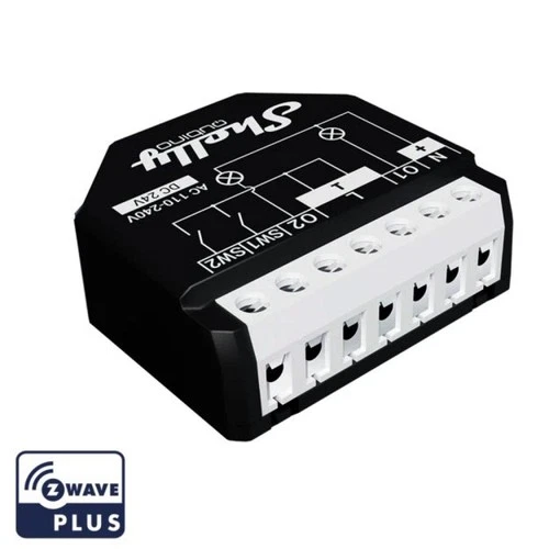 Shelly Qubino Wave 2PM, Dual Z-Wave Schaltaktor mit Messfunktion