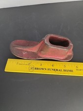 Antique Cast Iron Shoe Cobbler Last 1 Red 5.75"