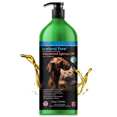 Iceland Pure Salmon Oil | Unscented Pharmaceutical Grade | 1118mg of Omega-3...