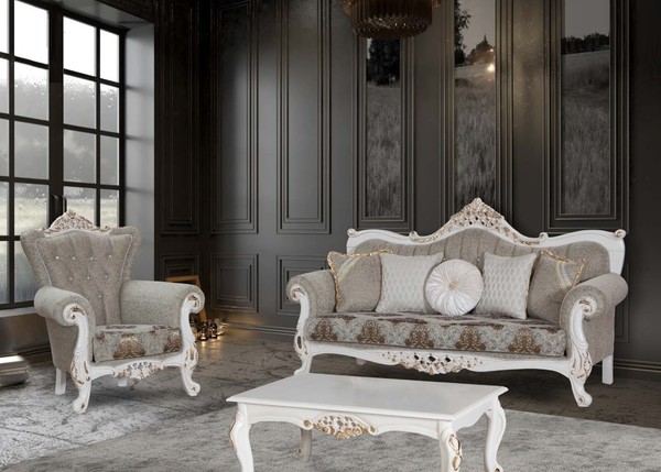 Sofagarnitur 31 Sitzer Couchtisch Polster Garnitur Couchen Chesterfield-image