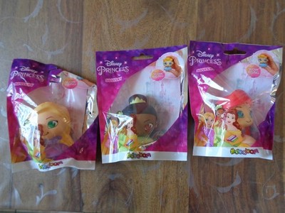 3 Disney Princess Figuren Arielle Rapunzel u. Tiana Squishy