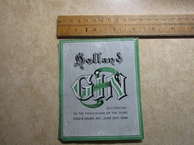 Holland Gin label- 1906