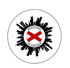 Dothan Alabama State Flag  2.25&rdquo;   Pinback Button Pin Badge