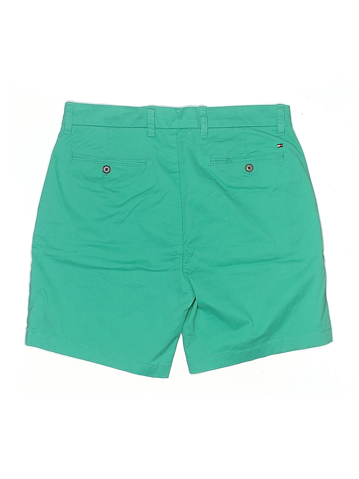 Tommy Hilfiger Women Green Shorts 32W thumbnail 2