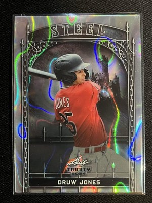 2024 Leaf Trinity Mega Box #S-32 Druw Jones Steel Lava Foil SIlver #/290