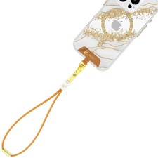 Leather Phone Wrist Strap, Universal Adjustable Key Lanyard, Wristlet, Women