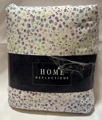 NEW Home Reflections 1200TC Cotton Blend Split King Sheet Set Floral 7pc