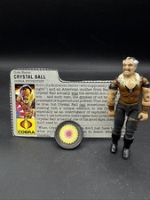 Vintage 1987 GI JOE ARAH Complete COBRA HYPNOTIST Code Name CRYSTAL BALL