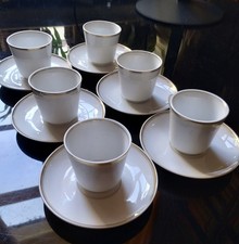 Ginori - Servizio da caffé - Caffettiera e 6 tazze con piattino - 1896-1910